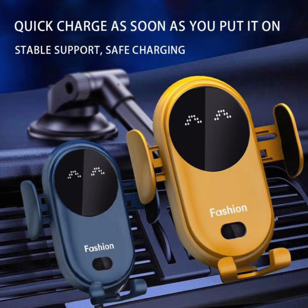 10W Car Wireless Charger Auto Mount Phone Holder Smart Infrared Sensor